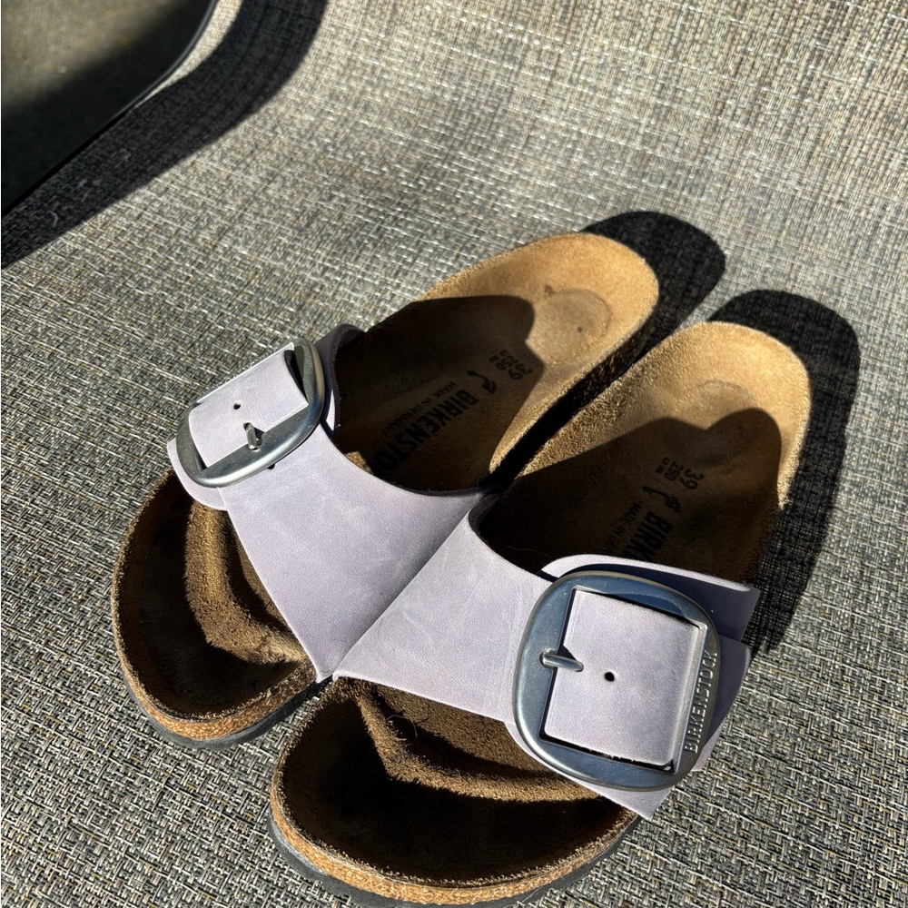 Birkenstock Madrid Big Buckle Sandal - Light Lavender Gray